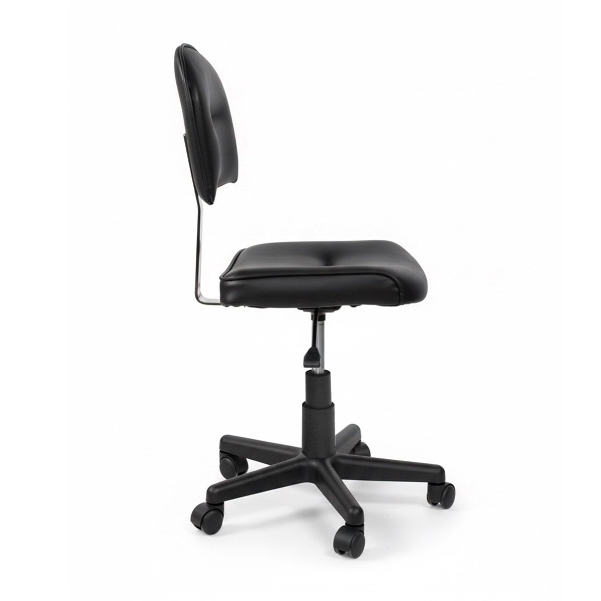 Silla de Manicure Nautica negra vista de perfil